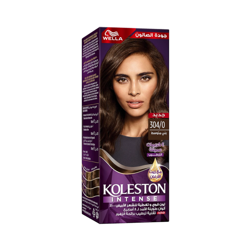 Wella Koleston Permanent Hair Color 304/0 Medium Brown 110ml