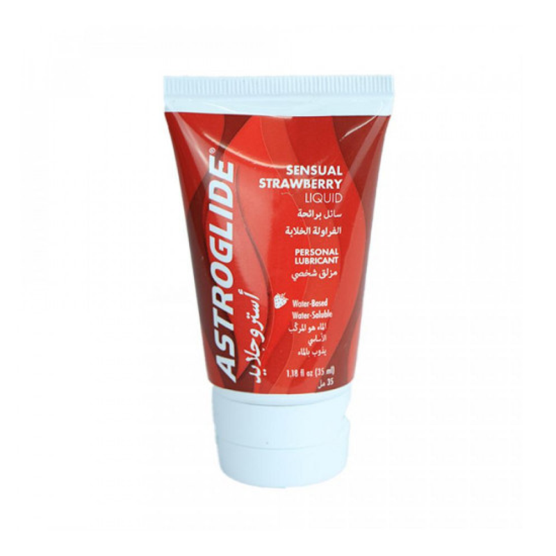 Astroglide Strawberry Lubricant Gel, Intimate Personal Lubricant, 35ml