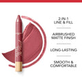 Mauve Lipstick Velvet The Pencil Long Lasting Mauve Again 03 Bourjois 3g