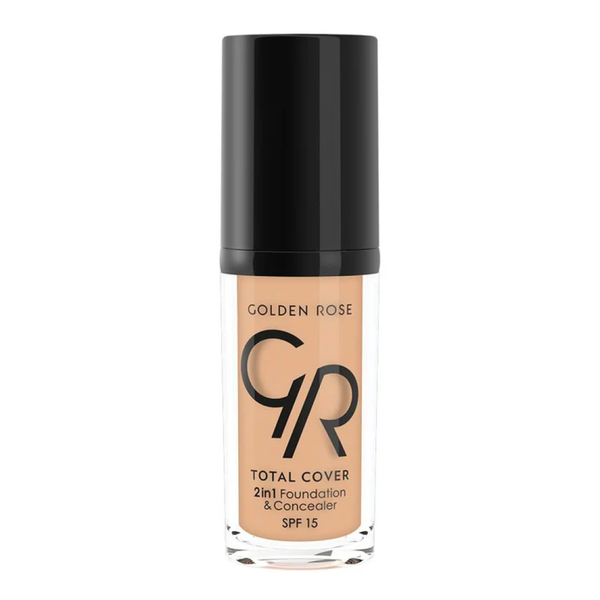 Foundation and Concealer 2in1 Light Beige 12 Golden Rose 30ml