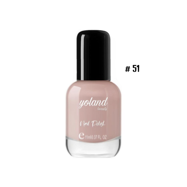 Yolande Beauty Nail Polish, Quick-Drying, Glossy Finish, Shade 51