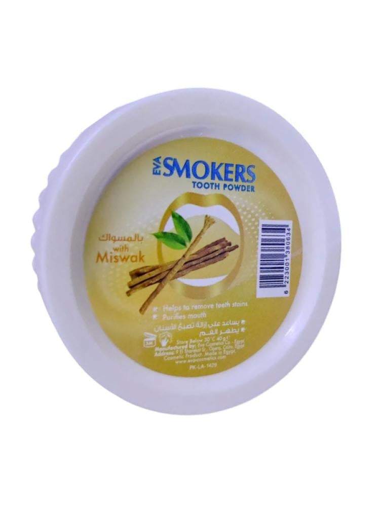Eva Smokers Miswak Tooth Powder for Oral Hygiene - 40g
