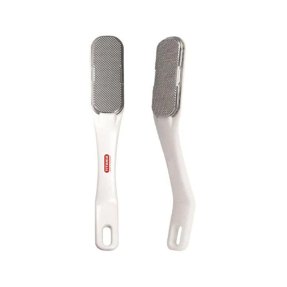 Titania Metal Foot File with Curved Handle for Exfoliation & Smooth Skin 1 file