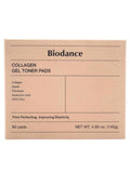 Collagen Gel Toner Pads Hydration Firming Pore Minimising Biodance 70 Pads