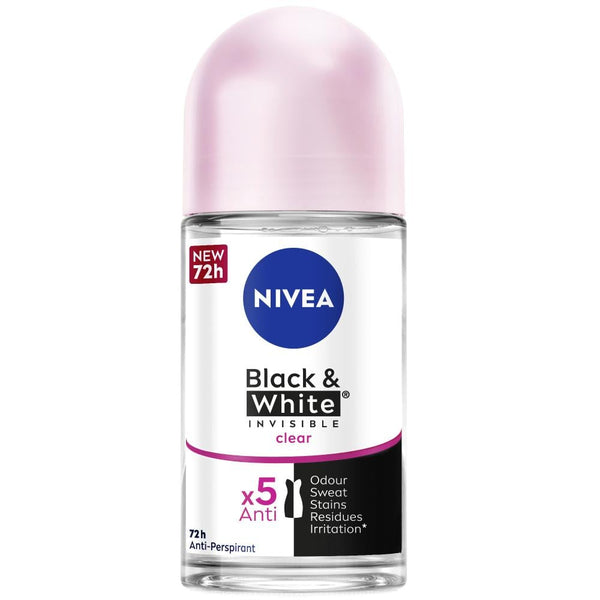 Best Women's Roll On Deodorant Invisible Black & White Nivea 50ml