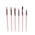 Eye Makeup Brush Set 6 Pieces Soft Bristles Ergonomic Beauty System