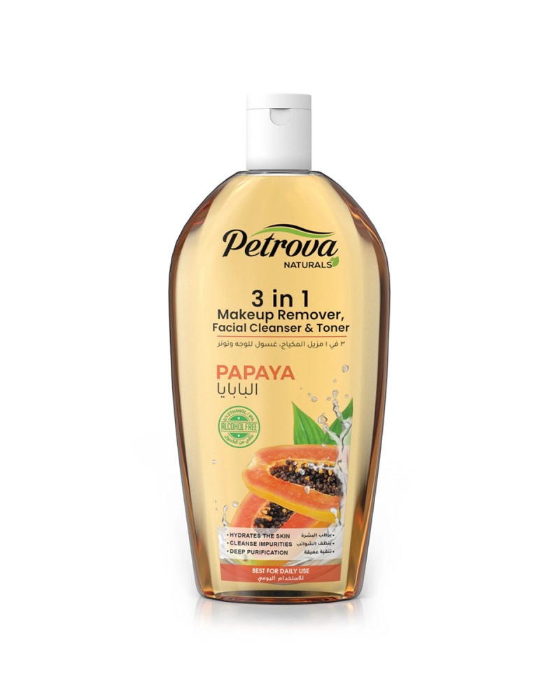 Papaya Cleanser and Toner Brightening Renewal Formula Petrova 400ml
