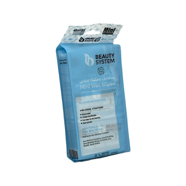 Beauty System Wet Wipes, Moisturizing, Alcohol-Free, 48 Count