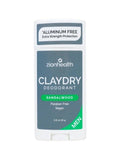 Zion Health CLAYDRY Bold Men Vegan Deodorant Sandalwood - 80g