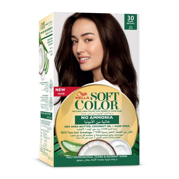 Dark Brown Hair Dye Soft Color No Ammonia Rich Shade Wella 30
