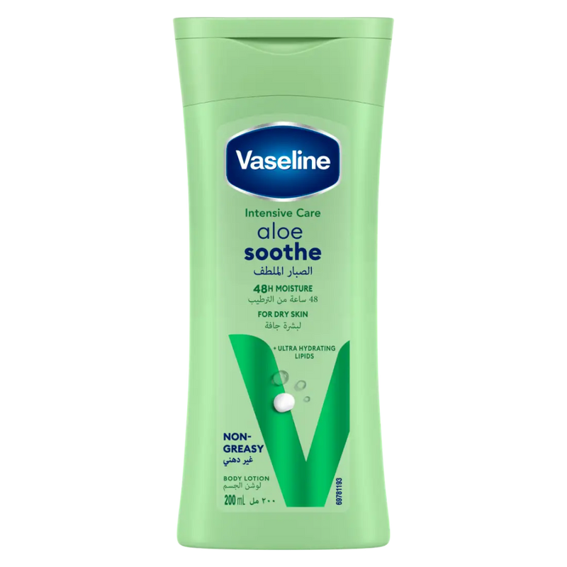 Vaseline Body Lotion Intensive Care Aloe Soothe Hydrating Formula 200ml