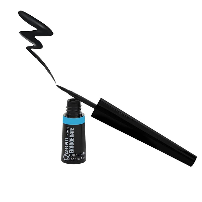 Queen View Liquid Eyeliner, Waterproof, Smudge-Proof, Black, 2.5 ml