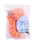 Spa System Body Loofah Set - Back Scrubber, Mesh Puff, Exfoliating Mitt - 3 Pieces
