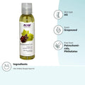 Grapeseed Oil Cold Pressed Pure Now Solutions 118ml