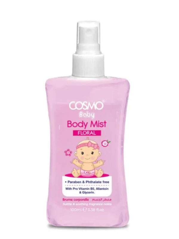 Cosmo Baby Body Mist Floral Fragrance for Kids, 100ml