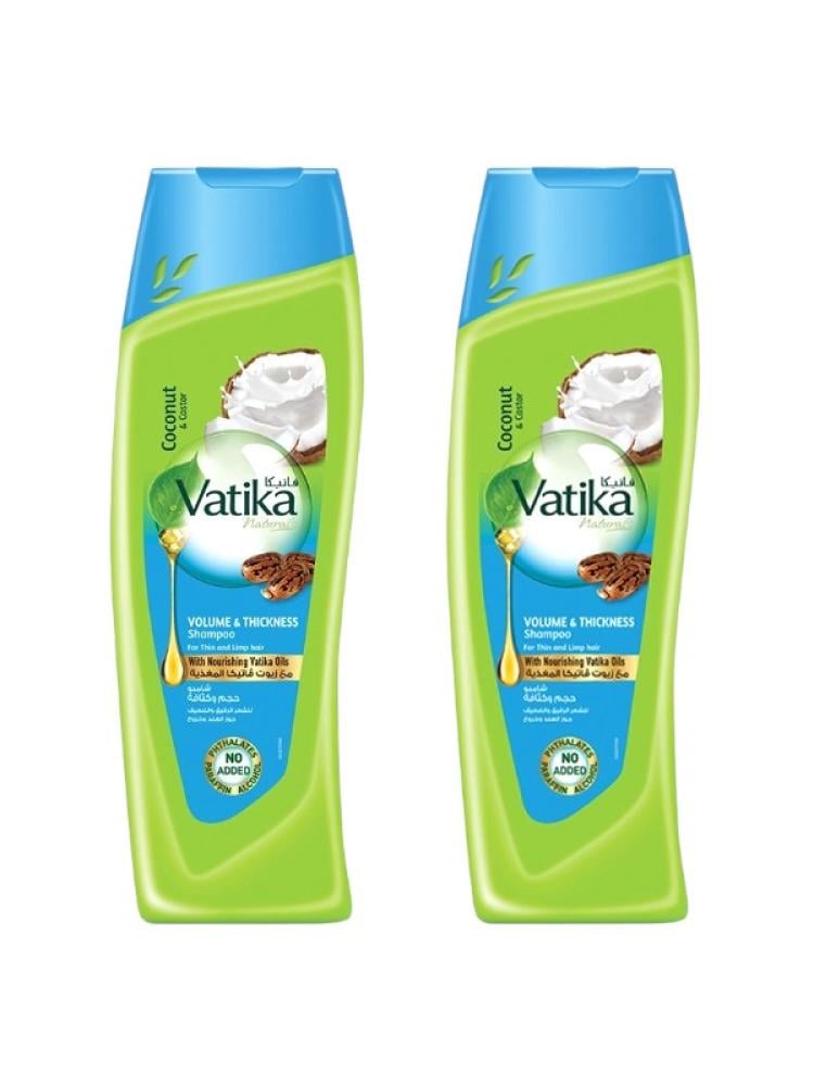 Top Rated Volumizing Shampoo Coconut & Castor Oil Vatika 2x350ml