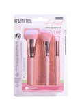 Salon System 3-Piece Makeup Brush Set - Assorted Colors
