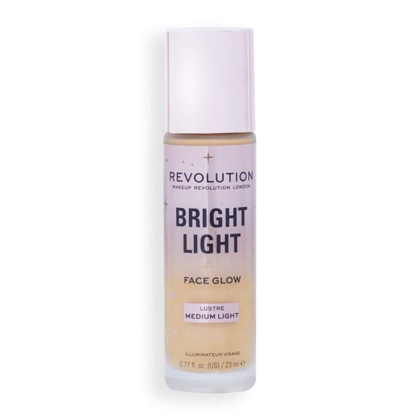 Revolution Liquid Highlighter Bright Light Face Glow Lustre Medium Light 15ml