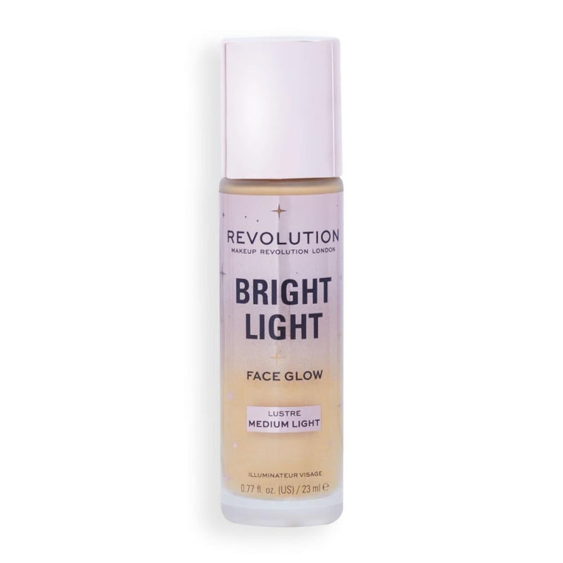 Revolution Liquid Highlighter Bright Light Face Glow Lustre Medium Light 15ml