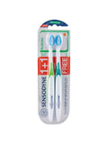 Toothbrush for Sensitive Teeth Gentle Enamel Medium Sensodyne 2 Pack