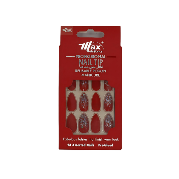 Max Elegance Self-Adhesive Artificial Nails Oval Shape No. 31 24 Count