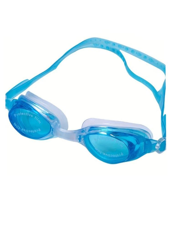 Kids Blue Swimming Goggles with Anti-Fog and UV Protection