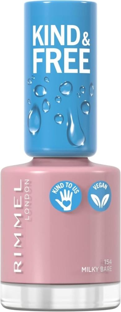 Shop Nail Polish Natural Shades Milky Bare 154 Rimmel 10ml
