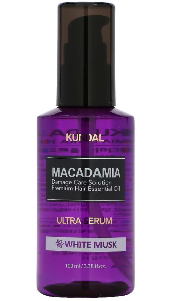 Hair Regrowth Serum Nourishing Macadamia White Musk KUNDAL 100ml