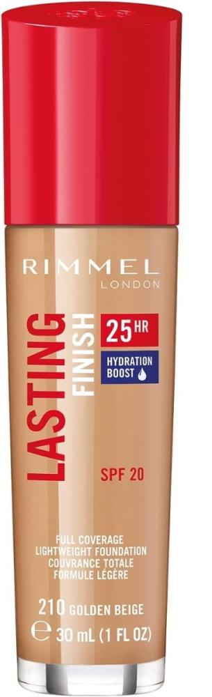 Full Coverage Foundation Golden Beige 210 Lasting Finish Rimmel 30ml