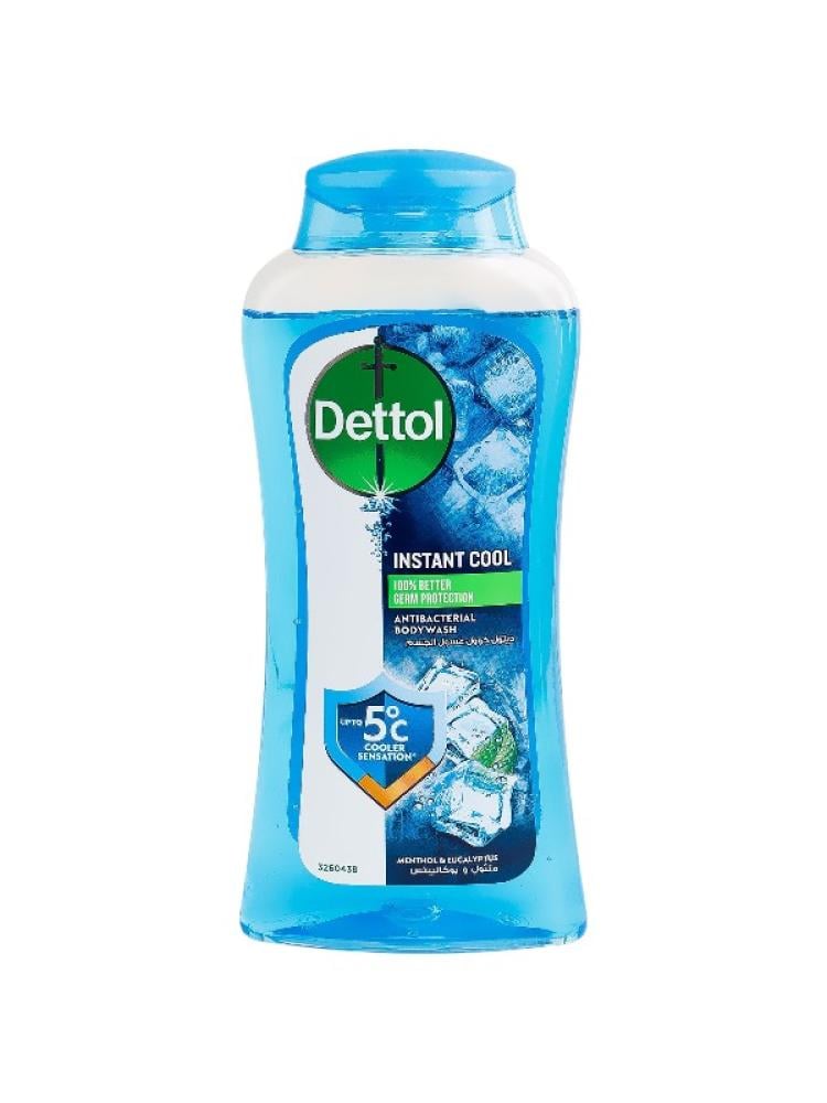 Dettol Cool Antibacterial Body Wash with Menthol Eucalyptus - 250ml