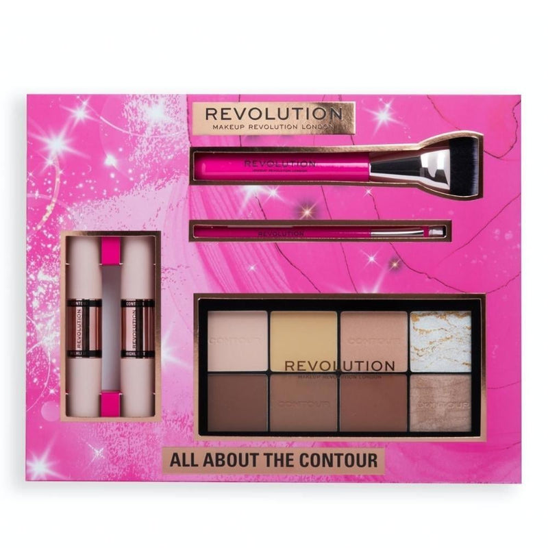 Beauty Gift Box Contour Highlighter Professional Set Revolution 6 Pieces