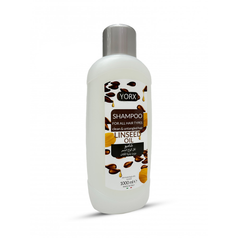 Yorx Flaxseed Oil Hair Smoothing Shampoo, All Hair Types, 1000 ml