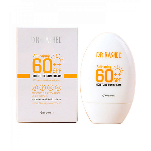 Dr. Rashel Sunscreen Cream, SPF 60, Moisturizing, 60g