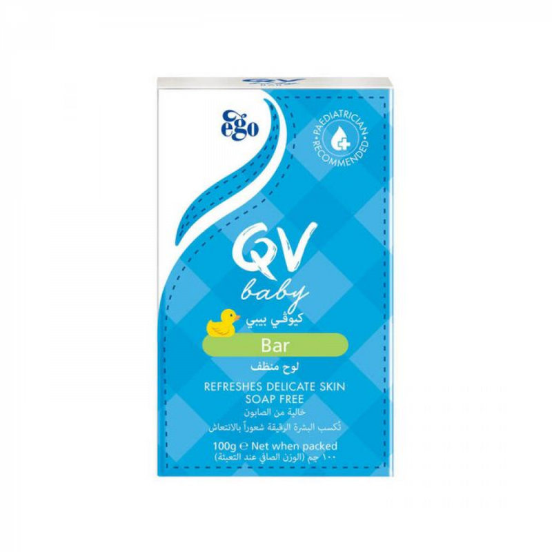Qv Baby Soap Moisturizing Bar for Sensitive Skin, 100g