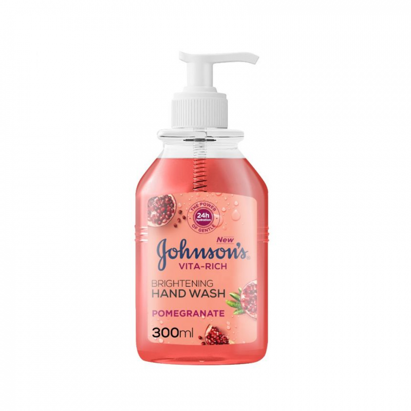 Johnson's Vita-Rich Pomegranate Hand Wash, pH-Balanced, 300 ml