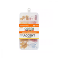 Cantu Hair Rings for Braids and Locs, Metal Styling Accessories, 50 Count