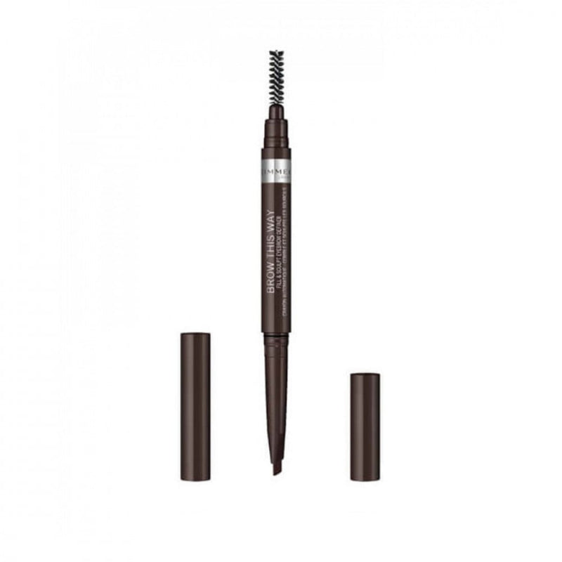 Rimmel London Fill & Sculpt Eyebrow Definer, Dark Brown 003
