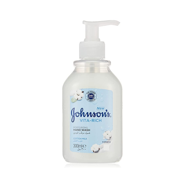 Johnson's Soothing Milk and Cotton Hand Wash 300ml