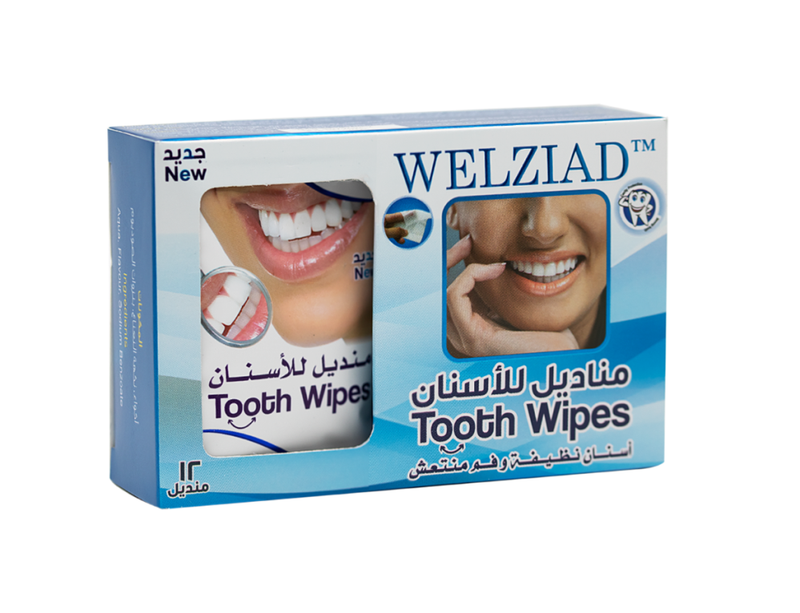 Tooth & Gum Wipes Dental Cleaning Pads Welziad 12pcs