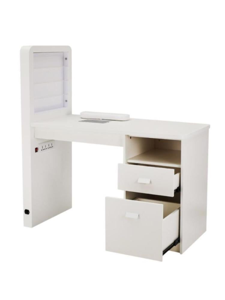 Salon System Pedicure Table WL-M157 White with LED Light