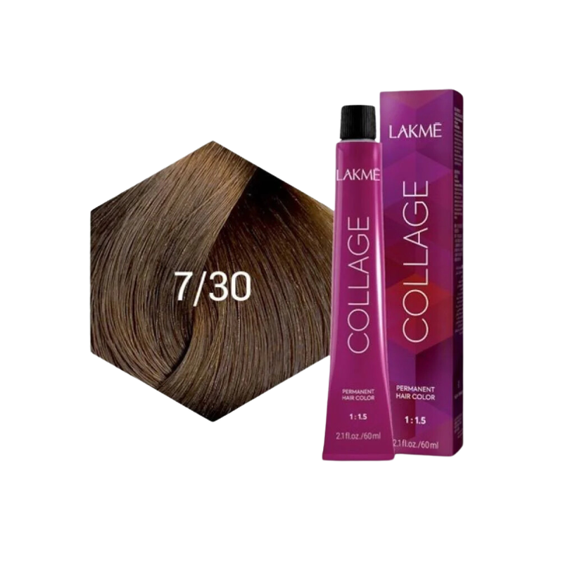 Lakme Permanent Hair Color Medium Golden Blonde 7.30 60ml