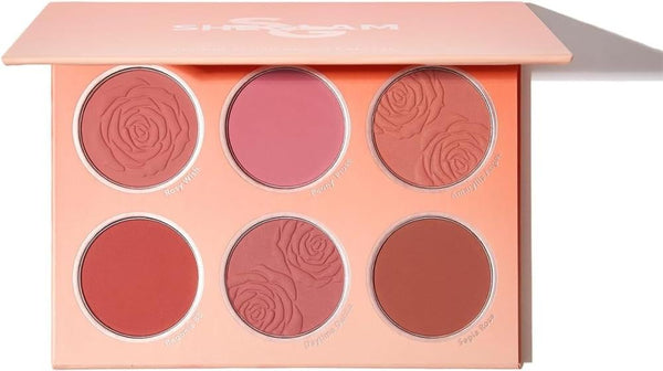 Blush Palette Multicolor Floral Flush Versatile Finish Sheglam 1 Piece