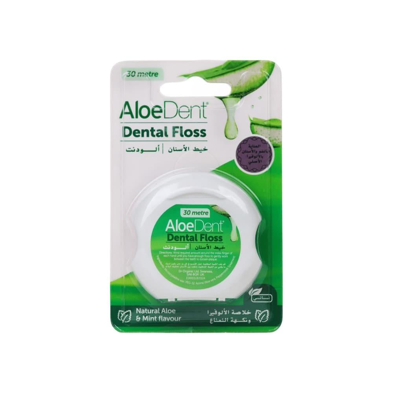 Dental Floss Aloe Vera Mint Flavour Interdental Cleaning ALODENT 30m