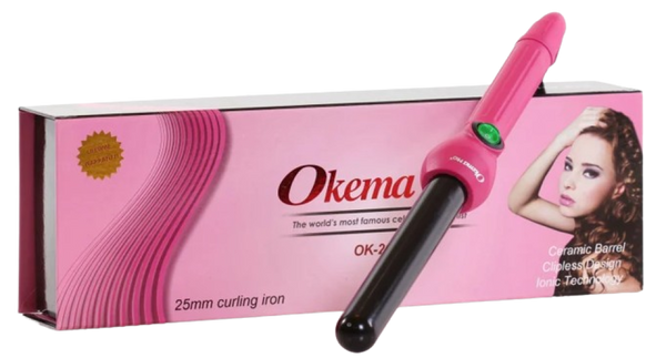 Best Hair Curler 25mm Barrel Temperature Control Okema OK2078