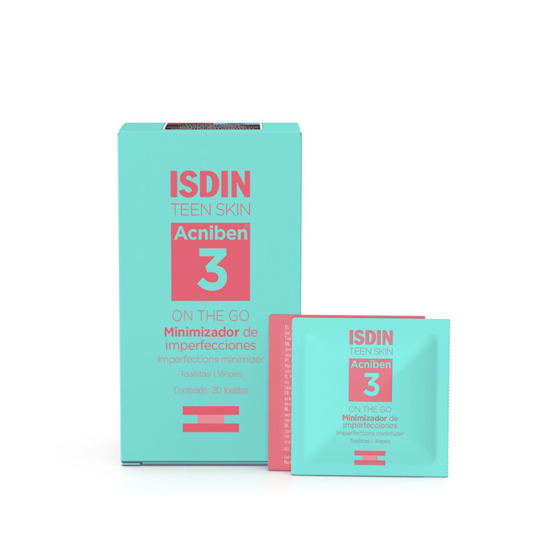 Isdin Acnepen Blemish Care Wipes for Oil Control, 30 Count