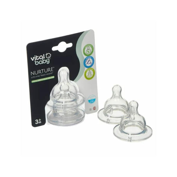 Vital Baby Simple Teat Medium Flow Level 3 2-Pack