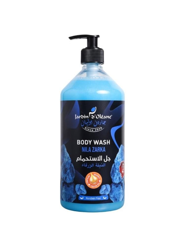 Best Shower Gel for Glowing Skin Blue Indigo Argan Oil Garden Olian 1L