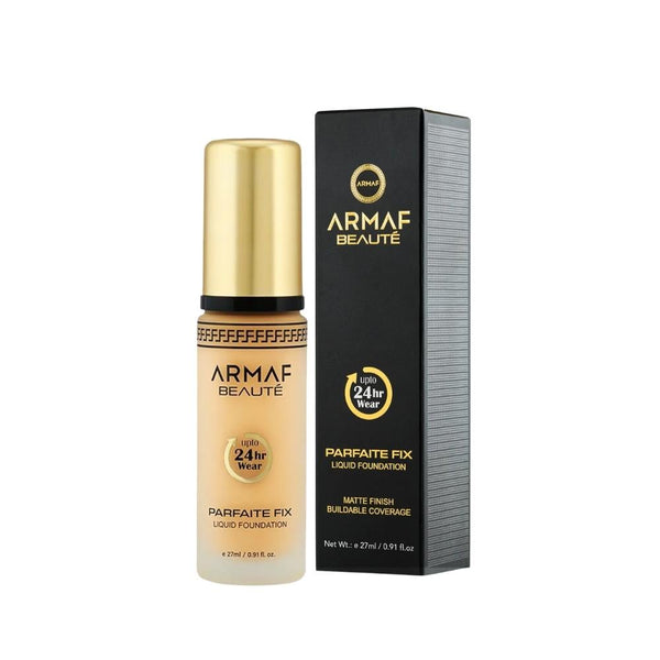 Armaf Fix Liquid Foundation, Matte Finish, Hyaluronic Acid, 05 Warm Beige