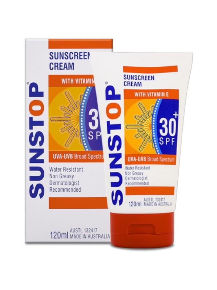 Best Sunscreen Cream SPF30 Vitamin E Sun Stop 120ml