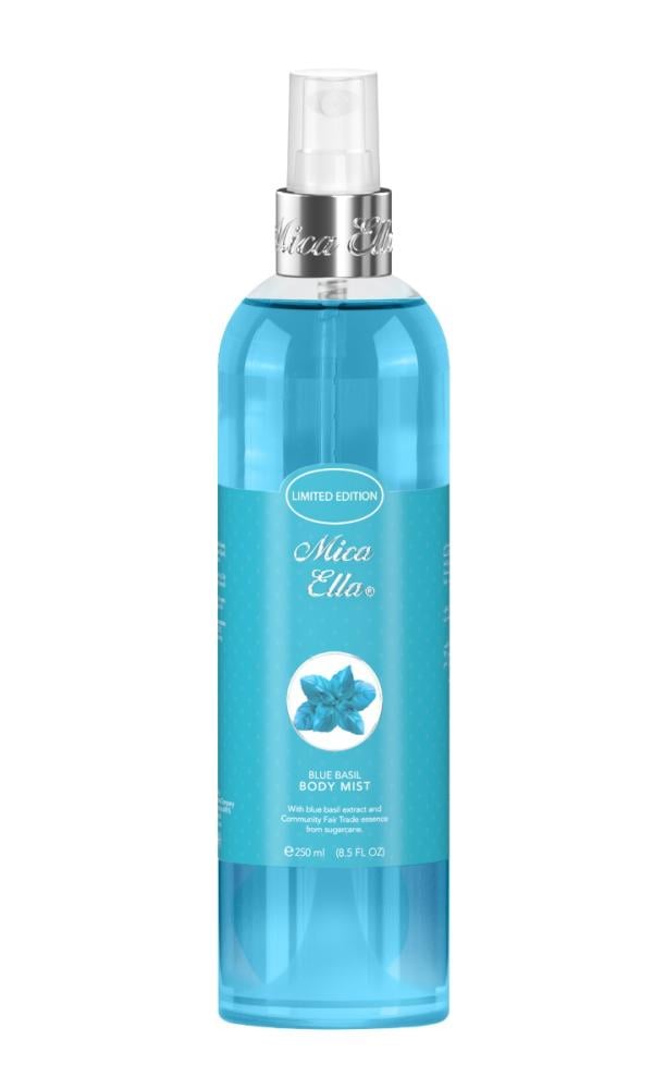 Body Mist Basil Blue Refreshing Fragrance Mica Ella 250ml